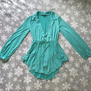 Turquoise mini dress